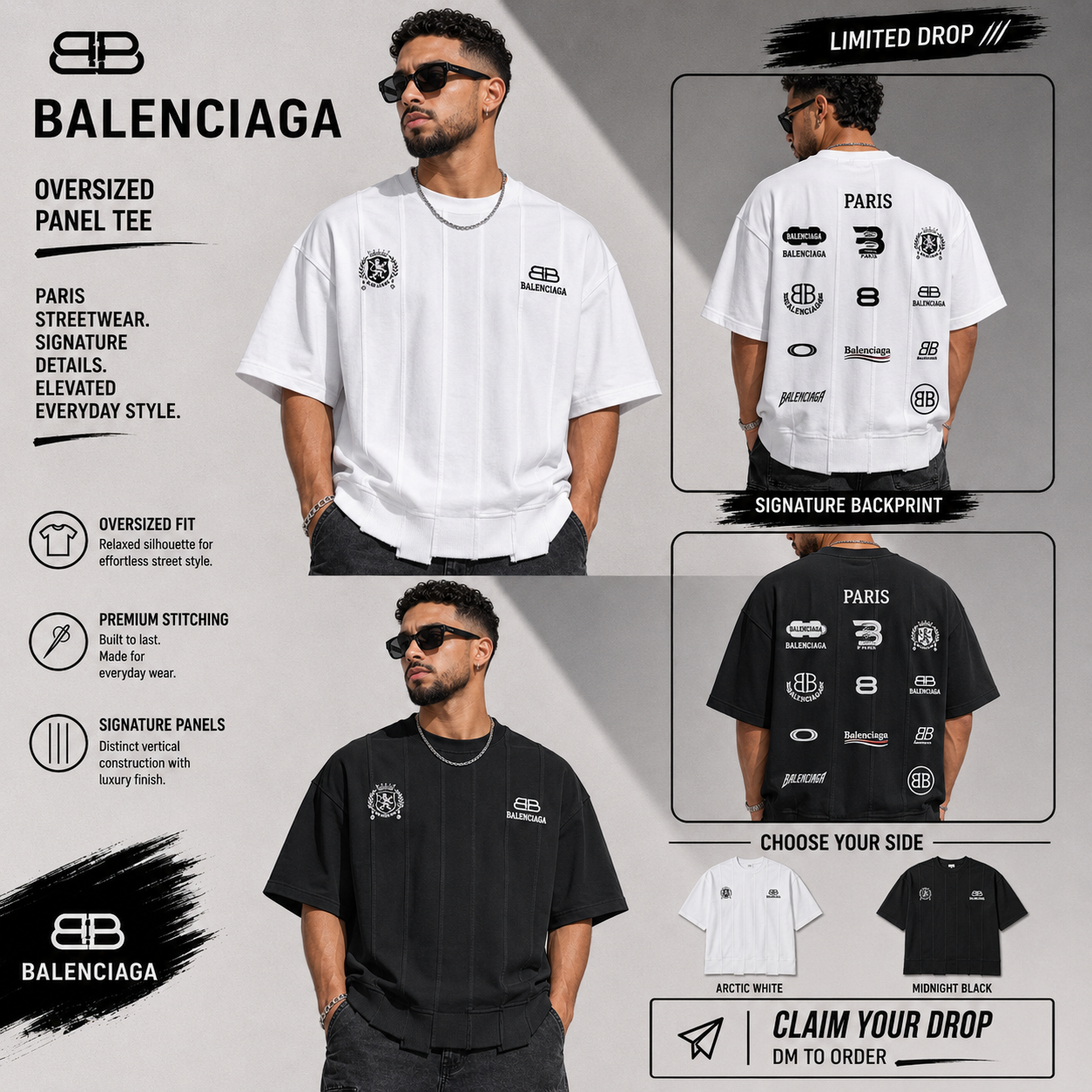 تیشرت مردانه Balenciaga مستر کوالیتی