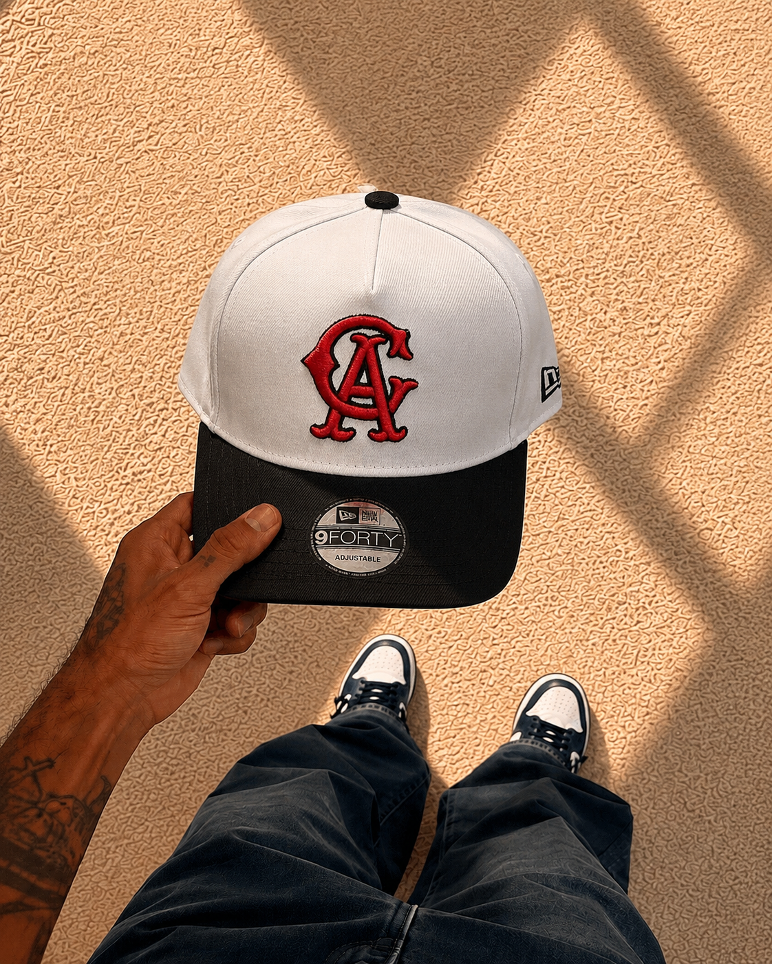 کلاه کپ Los Angeles angels سفید مشکی مدل 9FORTY