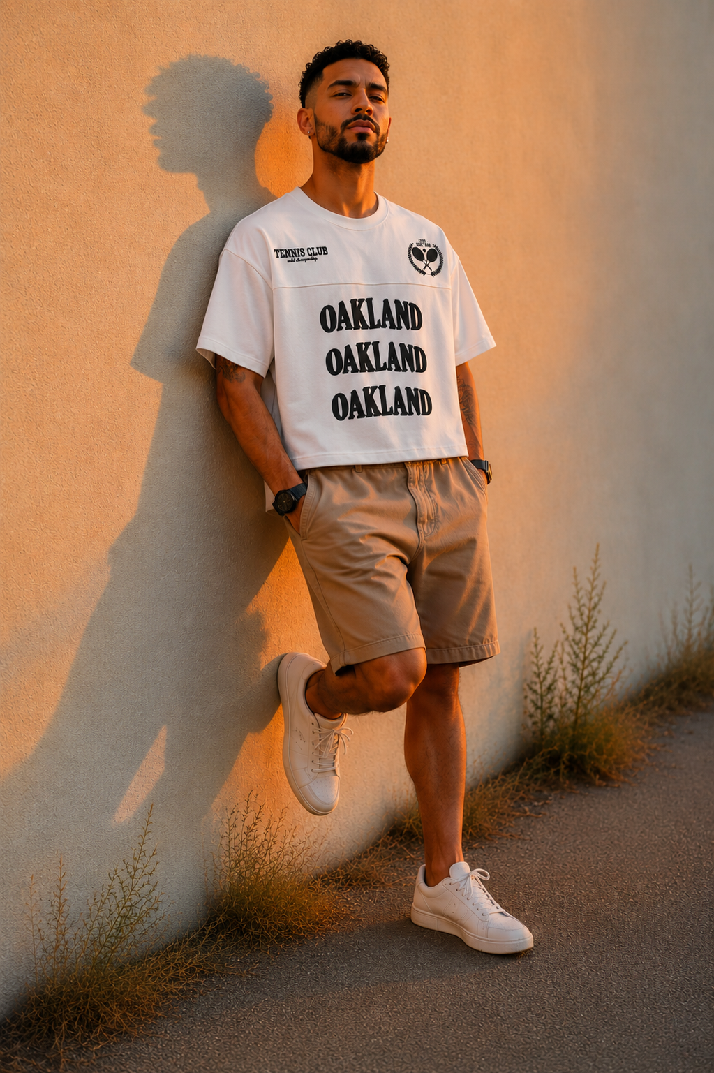 تیشرت مردانه اورسایز Oakland tennis club